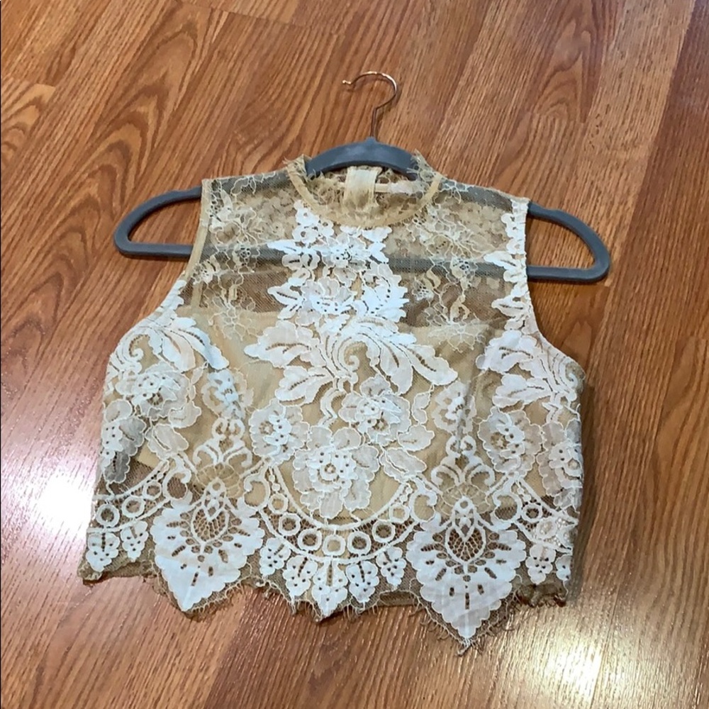 Lace crop top